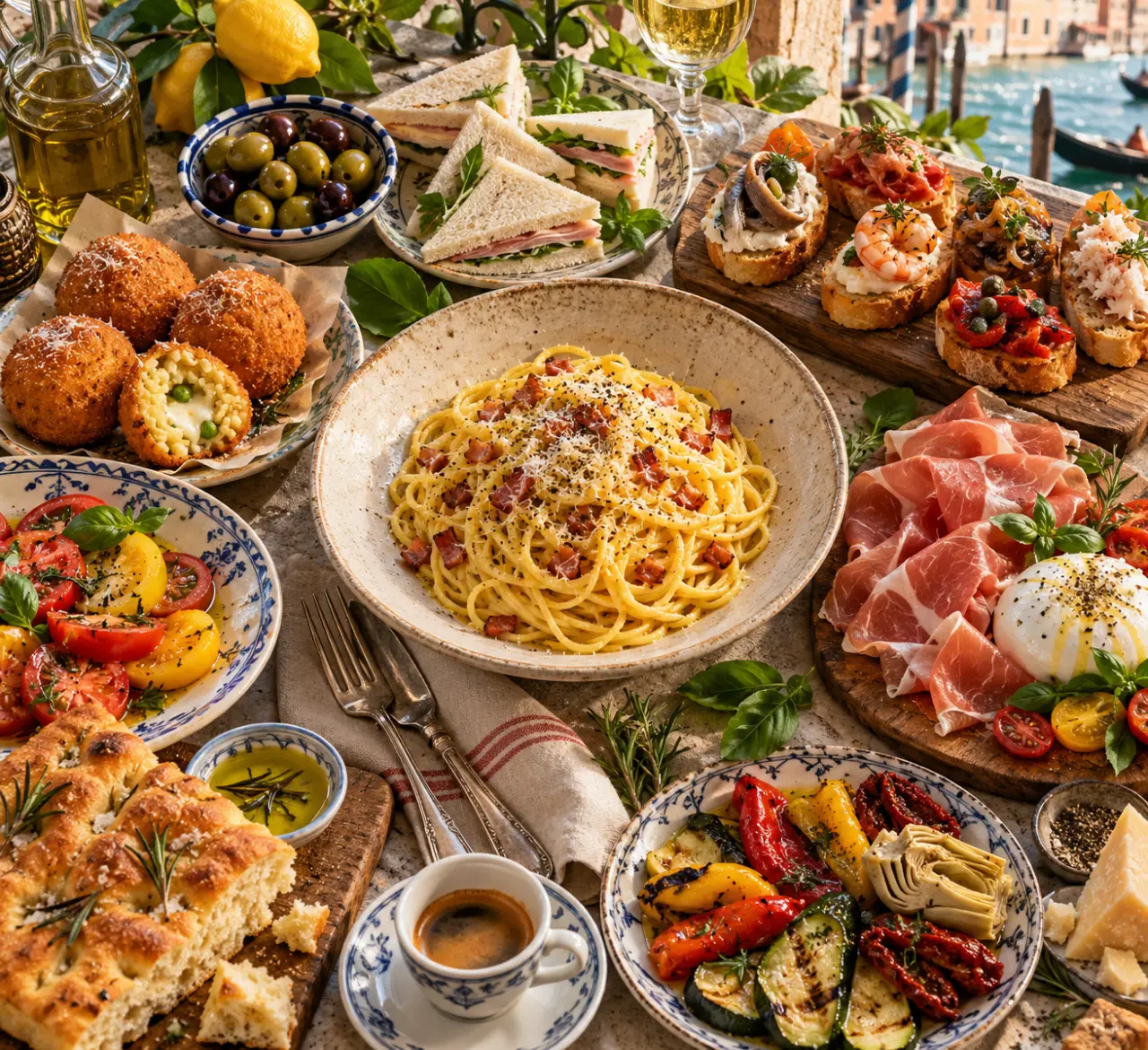 Que manger en Italie ? De la carbonara romaine aux bouchées de Venise