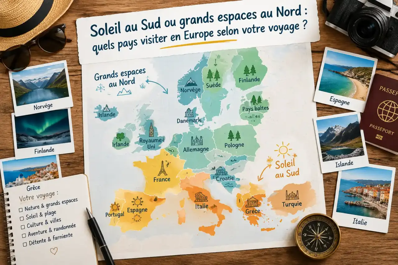 Soleil au Sud ou grands espaces au Nord : quels pays visiter en Europe selon votre voyage ?