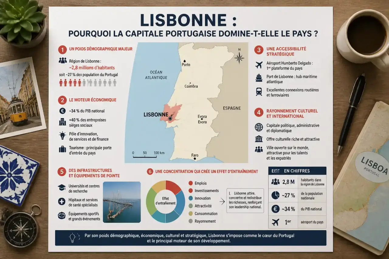 Lisbonne : pourquoi la capitale portugaise domine-t-elle le pays ?