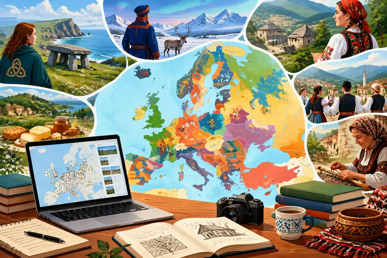 Concepts d'ethnographie et de linguistique cartographique en Europe