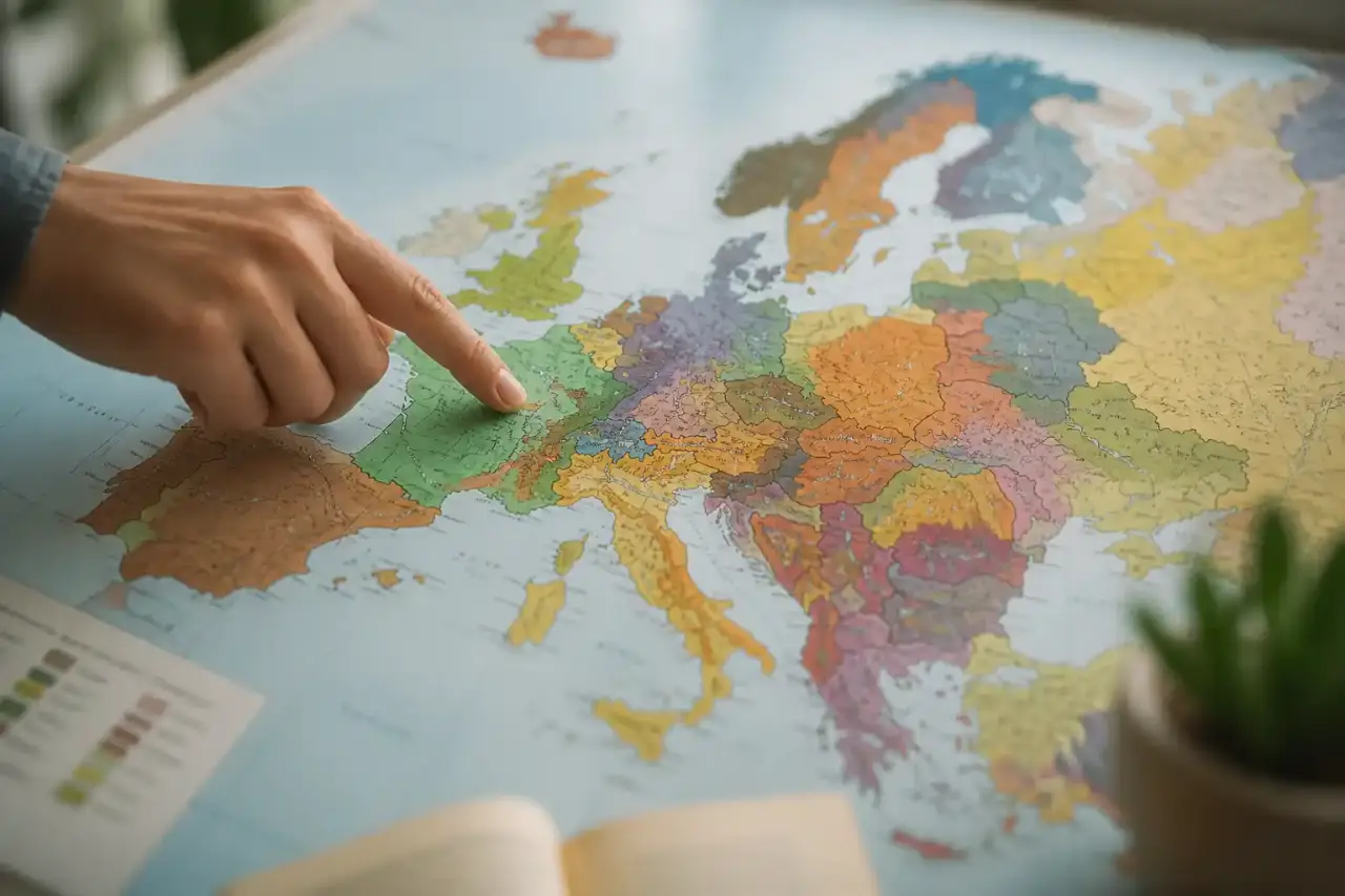 Carte ethnolinguistique artistique de l’Europe