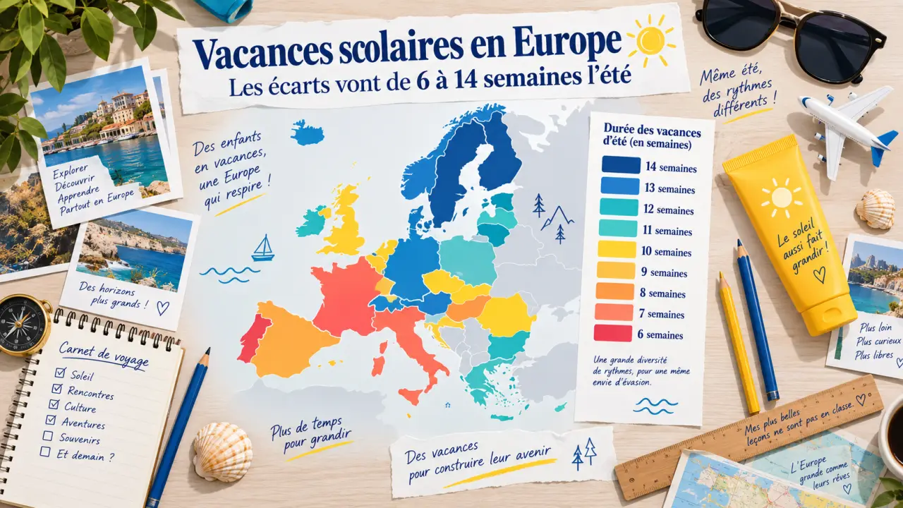 Vacances scolaires en Europe : les écarts vont de 6 à 14 semaines l’été