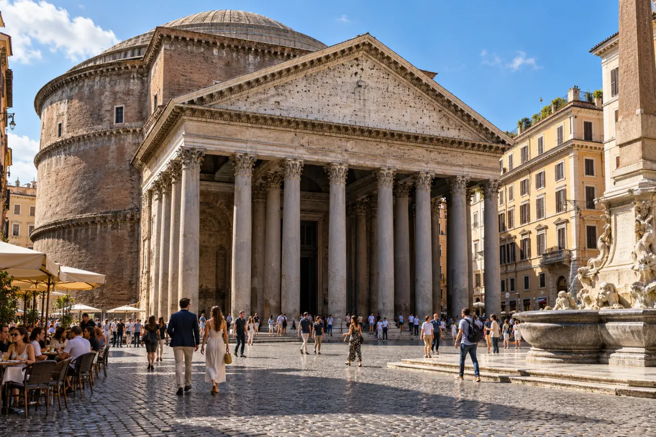 Rome monuments à visiter : le Panthéon dans le centre historique