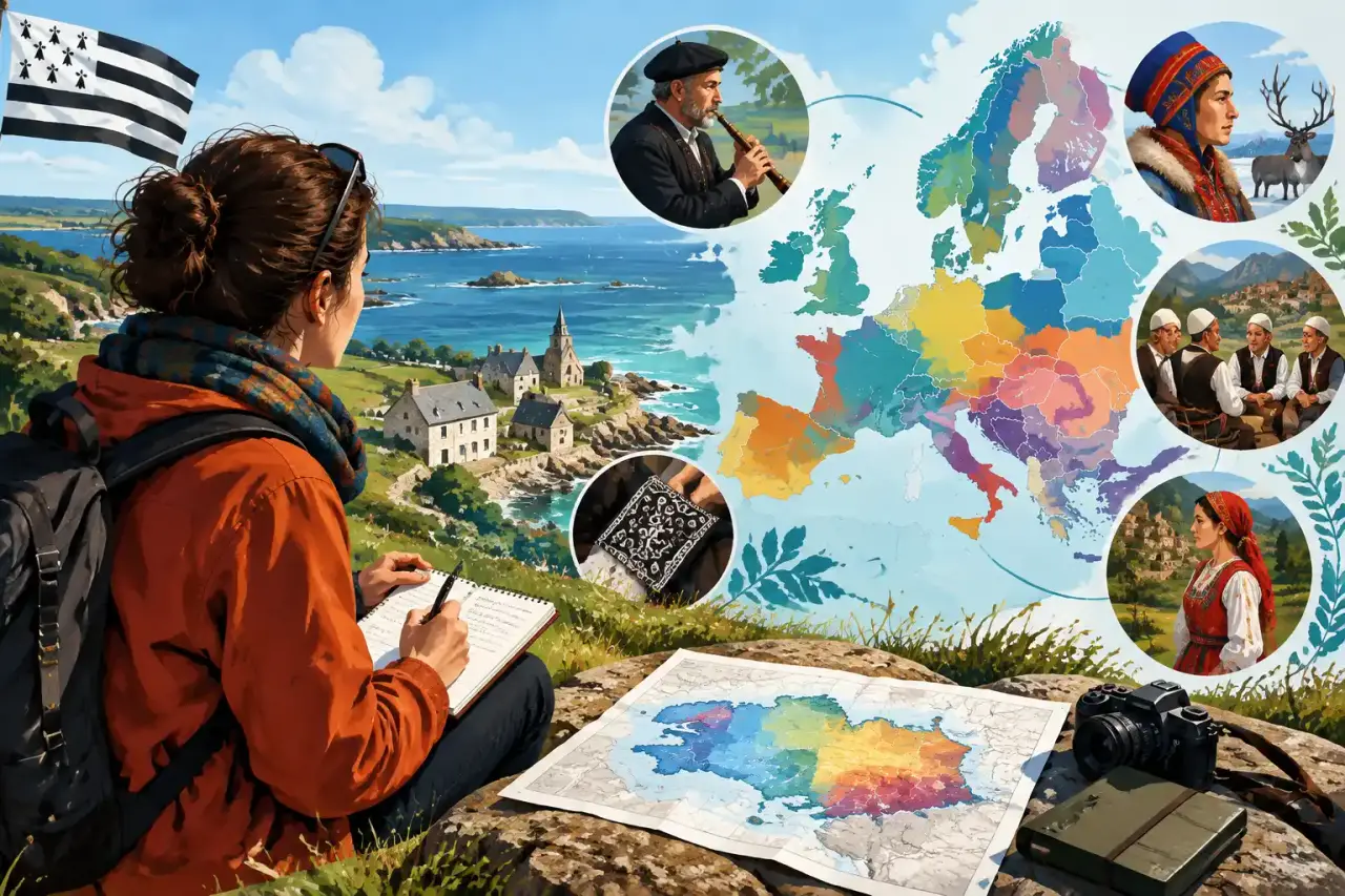 Paysage breton évoquant la diversité des territoires et des parlers locaux